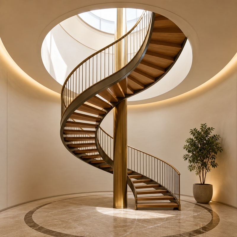 Scala a spirale personalizzata 